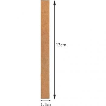 Mèche de Bougie Bois Languette 50× – 6/8/12,5/13 mm – Cire Soja