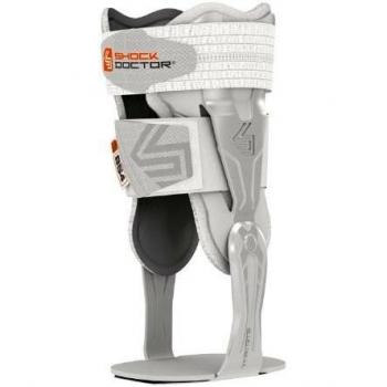 ShockDoctor v‑Flex Knöchelstütze Weiß Mittelgröße