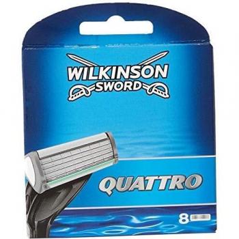 X 8 Packs Wilkinson Sword Quattro Razor Blades Mens Razor Refills Genuine