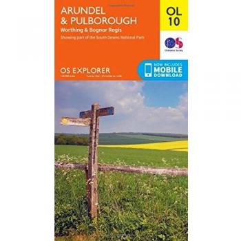 OL10 Arundel Pulborough Ordnance Survey Explorer Map OL 10