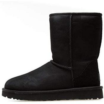 UGG Short II Black Silk & Nylon Boot
