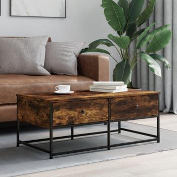 Mesa de Centro Elegante 100x51x40 cm em Carvalho Fumado