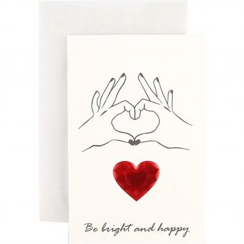 Solid Love Letter Card with Envelope