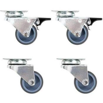 12 pcs. Swivel Casters with Twin Wheels, 50 mm, vidaXL