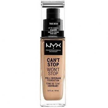 NYX Professional Makeup Can't Stop Won't Stop Flüssige Foundation, True Beige