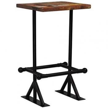VidaXL Bar Table in Wood Reclaimed 60 x 60 x 107 cm Multicolore