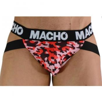 Jockstrap Militare Verde e Rosso Macho MX28MV