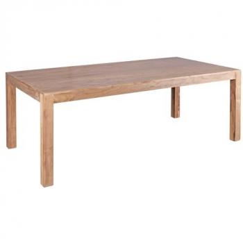 WOHNLING Design Esstisch Massiv 200 x 100 x 76 cm Akazie Massivholz