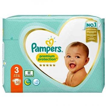 Pampers Baby Windeln Größe 3 (6-10kg) Premium Protection, 35 Stück