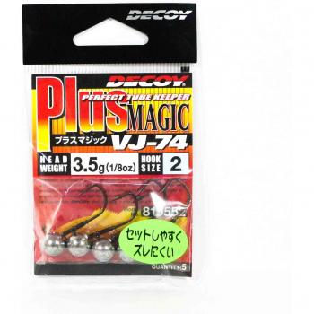 Cabeza de Jig Decoy VJ-74 con Gancho Mágico Plus 1/8 oz