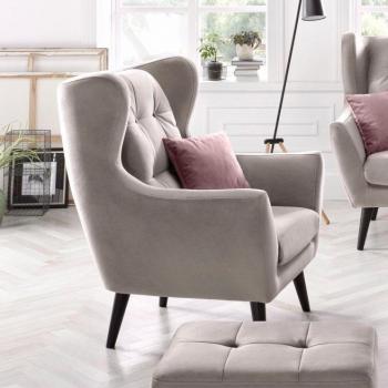 Ohrensessel Andas Hemmink Loungesessel – Knopfheftung