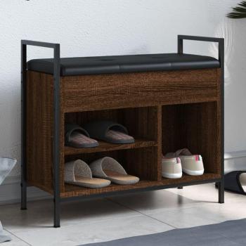 Casa Elegante – Banco Zapatero de Madera de Ingeniería Marrón