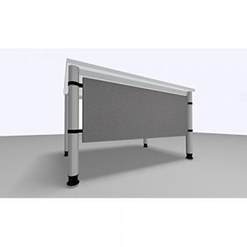 Mcbuero.de Knieraumblende Silber H=40cm