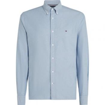 Tommy Hilfiger BT‑Solid Heritage Oxford S‑B – Langarmhemden in Großen Größen – N‑Gruppe – Blau