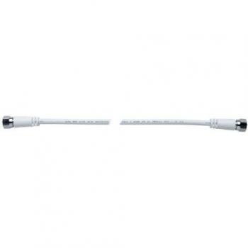 Axing MAK 500‑80 Câble Coaxial F‑Mâle à F‑Mâle 5,00 m Blanc