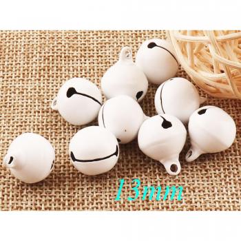 Cloches blanches en métal, 100 pièces, clochettes pour animaux