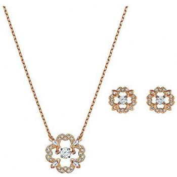 Juego de collar y pendientes Swarovski Sparkling Flower 5408439