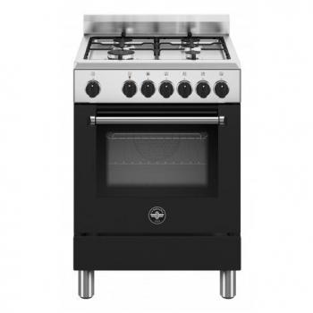 Cucina a Gas 4 Fuochi con Forno Elettrico 60 cm Nero