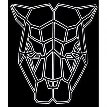 Illuminated Noir Mask – Taureau LED with Sound Detection