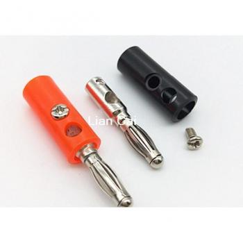 Câble audio multi‑câble 50 pièces – fil noir et rouge, fiches bananes, adaptateur 4 mm