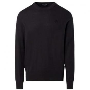North Sails Männerpullover mit Rundhalsausschnitt 12 GG – Schwarz/Neutral