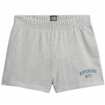 Short Femme Superdry Gris à Motif Athlétique