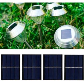 4er Solarplatten Set 0,65 W 2V für kreative Lichtprojekte