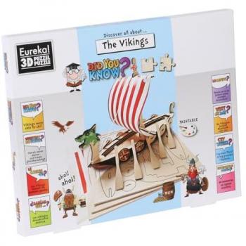 Puzzle éducatif en bois : Voyage au temps des Vikings