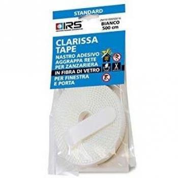 IRS Nastro adesivo zanzariere Attacca e Stacca CLARISSA Nero 5000 x 8 mm