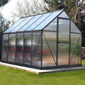 Serra da Giardino Mythos in Policarbonato Doppio Strato 306x185x208 cm Grigia con Telaio in Alluminio