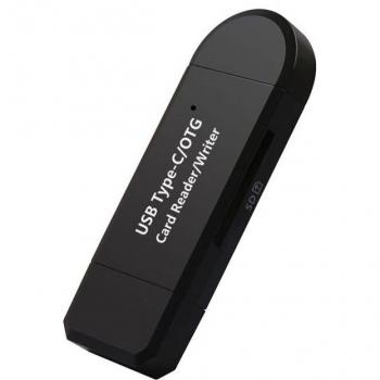 Multi-Port OTG Card Reader: Type-C & Micro USB with USB 3.0