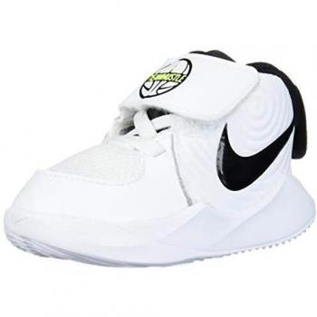 Nike Team Hustle D 9 TD Sneakers Basket Unisex Bambini White Black Volt 27 EU