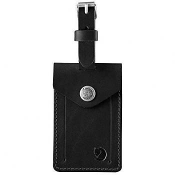 Fjällräven Leder Luggage Tag Schwarz OneSize