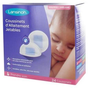 4 Coussinets d'Allaitement jetables Lansinoh