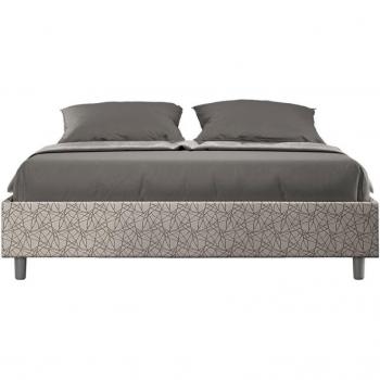 Cama Suave Gris Azelia 160x210 con Relleno de Estilo