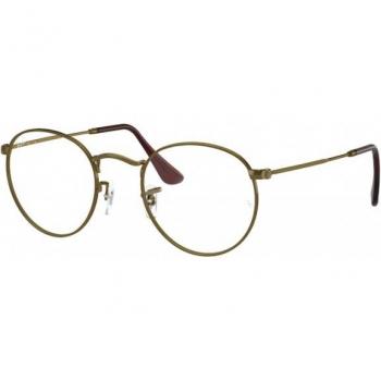 Ray-Ban RX3447V Round Metal 3117 Unisex Round Gold