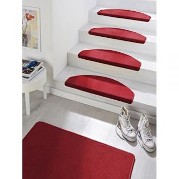 Hanse Home Stufenmatte Fancy, rot, 7 mm, 15 Stück