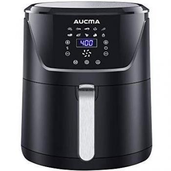 Aucma Friteuse 6 L – 1800 W, Touch‑LED, Öl‑frei frittieren