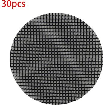 Flowerpot Lattice Net Pack – 30pcs 10 cm Black Plastic Drainage Mesh