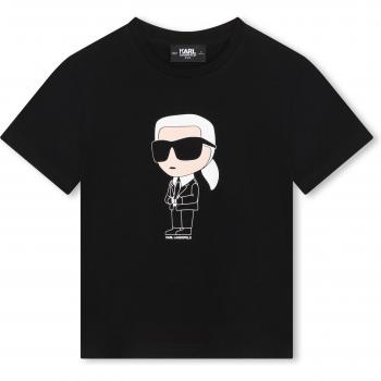 T-shirt Lagerfeld Kids in cotone con stampa