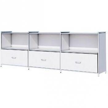 Kerkmann Sideboard ARTLINE, 2 Ordnerhöhen, 3 Schubladen, weiß