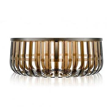 Bambus‑Sessel „Panier“ von Kartell – Braun, 61 × 21 × 61 cm