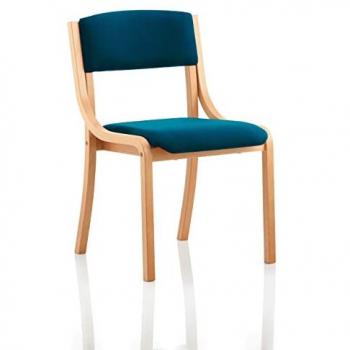 Dynamic Visitor Chair Madrid Seat Maringa Teal Without Arms Fabric