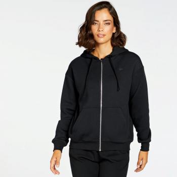 Felpa Nero con Cappuccio per Donna Taglia 2XL