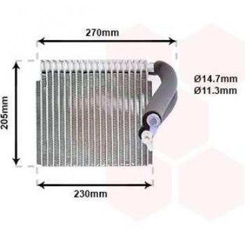 VAN WEZEL Evaporator 3000V051