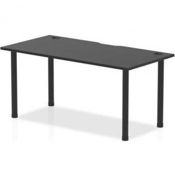 Dynamic Impulse Black Series 1600 x 800mm Straight Table Black Top