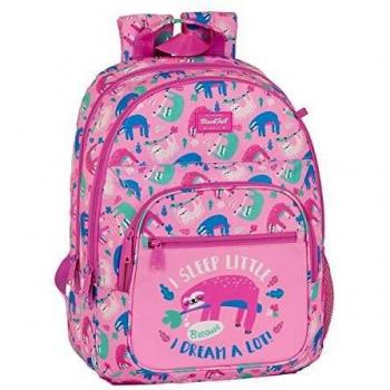 Mochila Safta Doble Adaptable Rosa