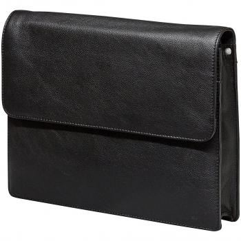 Berlin 36 cm Leather Briefcase with Laptop Slot – Leonhard Heyden Black