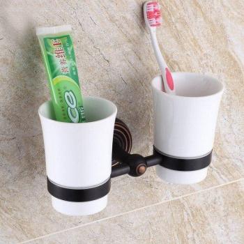 Oil Rubbed Bronze Towel and Paper Holder Set