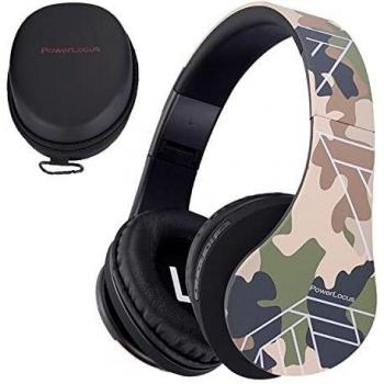 Faltbare PowerLocus Kids‑Kopfhörer mit Tragetasche